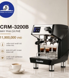 Máy Pha Cà Phê Gemilai CRM3200B – Giải Pháp Espresso Chuyên Nghiệp Cho Quán Cafe Take Away