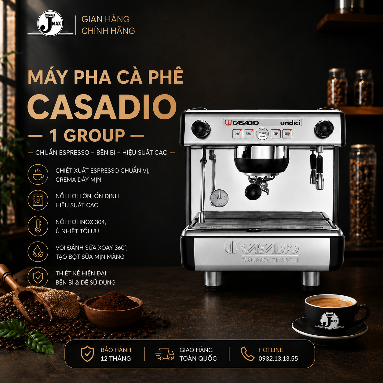 MÁY PHA CÀ PHÊ CASADIO 1GROUP